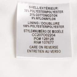 Pre Owned Alice + Olivia Sequin Embellished Tweed Chain Detail Cropped Jacket M