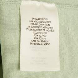 Pre Owned Alice + Olivia Green Stretch Knit Midi Dress M