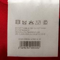 Pre Owned Alice + Olivia Red Silk Ruche Strapless Cut-Out Mini Dress XS