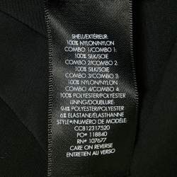 مملوكة مسبقًا Alice + Olivia Black Crepe Lace Detail Mini Dress M