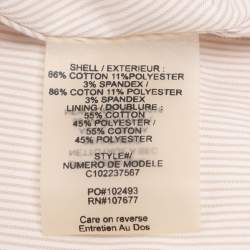 مملوكة مسبقًا Alice + Olivia Cream Cotton Belted Coat L