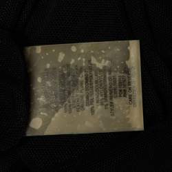 Pre Owned فستان آليس + أوليفيا مع تفاصيل ريش مزين من جيرسي أسود بقصة بيبلوم ميديوم