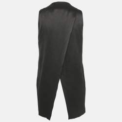 Pre Owned جيليه آليس + أوليفيا ساتان أسود مفتوح من الأمام مقاس صغير - سمول