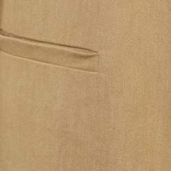 مملوكة مسبقًا معطف مفتوح من مزيج الكتان البني من أليس + أوليفيا مقياس صغير (سمول)