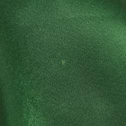 مملوكة مسبقًا Alice + Olivia Green Satin Wide Leg Trousers S 