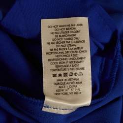 Pre Owned بنطلون أليس + أوليفيا كريب أزرق بقصة عادية مقاس صغير (سمول)