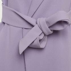 مملوكة مسبقًا Alice + Olivia Lavender Wool Belted Mid-Length Coat S