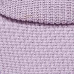 مملوكة مسبقًا Alice + Olivia Purple Wool Knit Turtleneck Pullover M