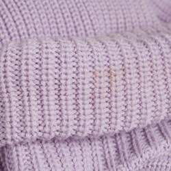 مملوكة مسبقًا Alice + Olivia Purple Wool Knit Turtleneck Pullover M