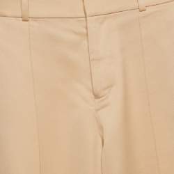 مملوكة مسبقًا Alice + Olivia Beige Wool Wide-Leg Trousers S