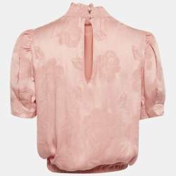 مملوكة مسبقًا توب جاكارد كريب زهري أليس + أوليفيا مقاس صغير