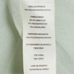 مملوكة مسبقًا Alice + Olivia Light Green Georgette Kassandra Caftan M/L