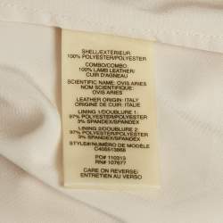 Pre Owned فستان ماكسي أليس + أوليفيا شيفون بألوان متعددة بتقليم جلد صغير