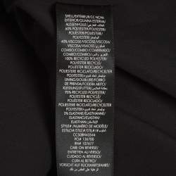 Pre Owned Alice + Olivia Black Floral Jacquard Strappy Mini Dress S