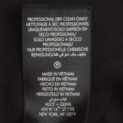 Pre Owned Alice + Olivia Black Floral Jacquard Strappy Mini Dress S