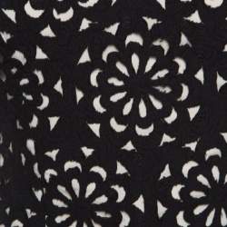 Pre Owned توب آليس + أوليفيا ليلا أسود مورد قصات ليزر بلا أكمام S