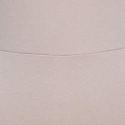 Pre Owned Alice + Olivia Employed Beige Stretch Jersey Cap Sleeve Sheath Dress M