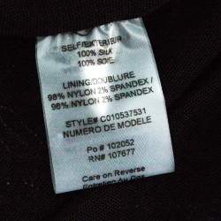 Pre Owned Alice + Olivia Black and Silver Sequin Embellished Sleeveless Charlie Dress L