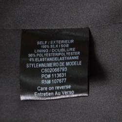 Pre Owned Alice + Olivia Black Beaded Strapless Saraphina Top S