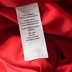 Alice + Olivia Poppy Red Crepe Sleeveless Angelica Maxi Vest S