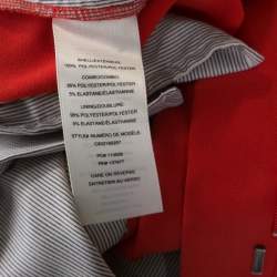 Pre Owned Alice + Olivia Poppy Orange Crepe Wide Leg Trousers M