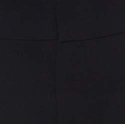 Alice + Olivia Black Crepe Lace Insert Onell Pleat Trousers M 