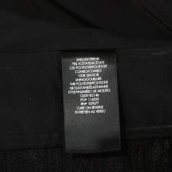 Alice + Olivia Black Silk Beaded Strapless Jumpsuit M
