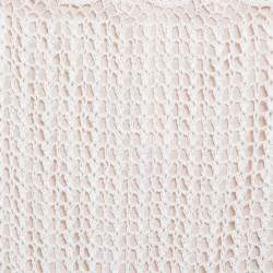 Pre Owned Alice + Olivia Cream Crochet Nude Lining Detail Maxi Skirt XS