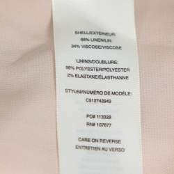 Pre Owned Alice + Olivia Cream Crochet Nude Lining Detail Maxi Skirt XS