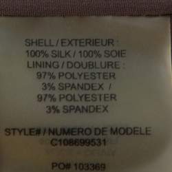 Alice + Olivia Brown Silk Asymmetric Draped Top XS