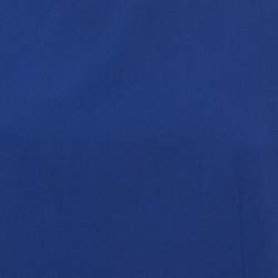 Pre Owned Alice + Olivia Blue Crepe Sleeveless Klynn Crop Top L