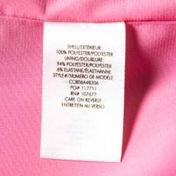 Alice + Olivia Pink Synthetic Paper Bag Waist Detail Mini Skirt XS