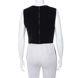 Pre Owned Alice + Olivia Black Crepe Sleeveless Kylnn Top M