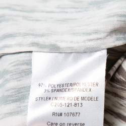 Pre Owned Alice + Olivia Cream & Brown Knit Wide Leg Trousers S