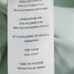 Alice + Olivia Mint Green Earla Printed Cotton Flared Skater Skirt S