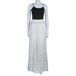 Alice + Olivia Louie Cream Lace Maxi Skirt M