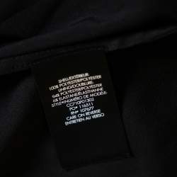 Pre Owned Alice + Olivia Black Metallic Sun Printed Plisse Maxi Skirt S