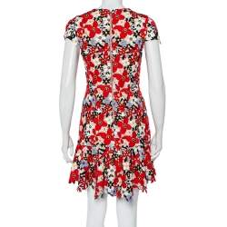 Pre Owned Alice + Olivia Multicolor Floral Lace Imani Mini Dress S