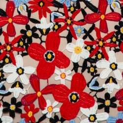 Pre Owned Alice + Olivia Multicolor Floral Lace Imani Mini Dress S