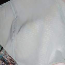 Pre Owned Alice + Olivia Metallic Jacquard Cutout Detail Mini Dress S