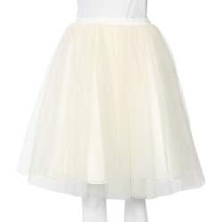 Pre Owned Alice + Olivia Off-White Tulle Flared Justina Skirt S