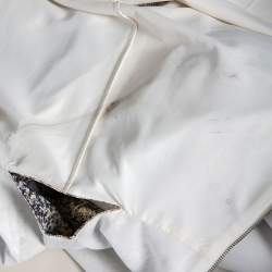 مملوكة مسبقًا Alice + Olivia Metallic Lurex Silk Cutout Detail Varita Mini Dress S