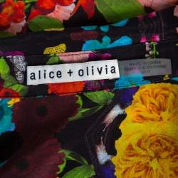 قميص أليس + أوليفيا كاليدوسكوبيك حرير متعدد الألوان نمط مورد مقاس متوسط - ميديوم