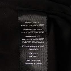 Pre Owned Alice + Olivia Black Embroidered Tulle Savanna Maxi Skirt S