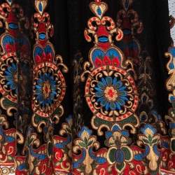 Pre Owned Alice + Olivia Black Embroidered Tulle Savanna Maxi Skirt S