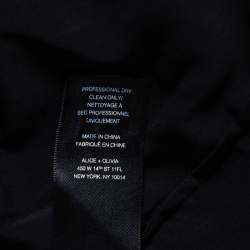 Alice + Olivia Black Embroidered Tulle Off-Shoulder Blouse XS