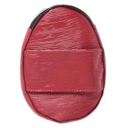 Pre Owned Alice + Olivia Red/Black Epi Leather Lady Bug Pouch