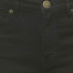 Pre Owned Maje Black Denim Raw Edge Jeans M Waist 28"