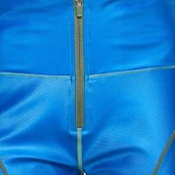 All Access Blue Seam Shine Jersey Ultra High Rise Biker Shorts XL
