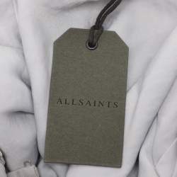 All Saints Grey Satin Cancity Dress S